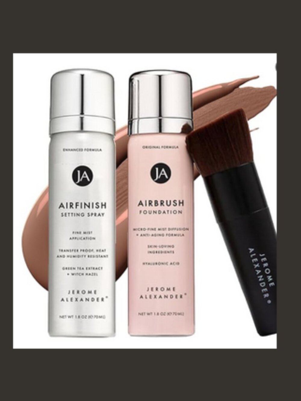 MagicMinerals AirBrush Foundation Jerome Alexander 3pc Makeup Set Bright Medium